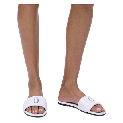 Marc Jacobs Women's The Snapshot Slide Bright White
