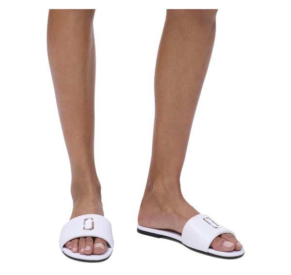 Marc Jacobs Women's The Snapshot Slide Bright White