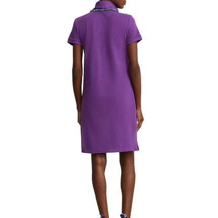 Polo Ralph Lauren Women's Cotton Mesh Polo Dress Paloma Purple