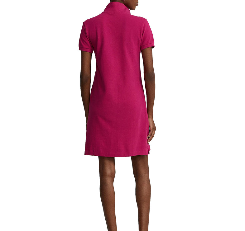 Polo Ralph Lauren Women's Cotton Mesh Polo Dress Pink Sky