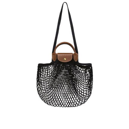 Longchamp Women's Le Plıage Filet L Mesh Bag Black