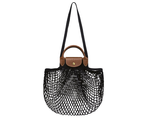 Longchamp Women's Le Plıage Filet L Mesh Bag Black