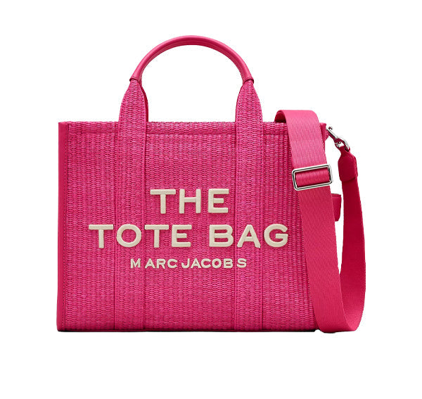 Marc Jacobs Women's The Woven Medium Tote Bag Hot Pink