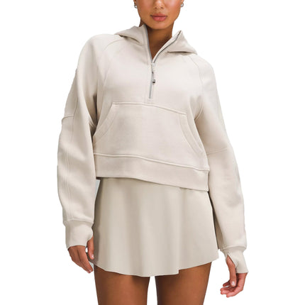 lululemon Women's Scuba Oversized Half Zip Hoodie Mojave Tan