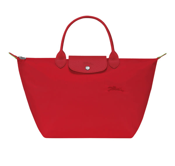 Longchamp Women's Le Pliage Green M Handbag Tomato