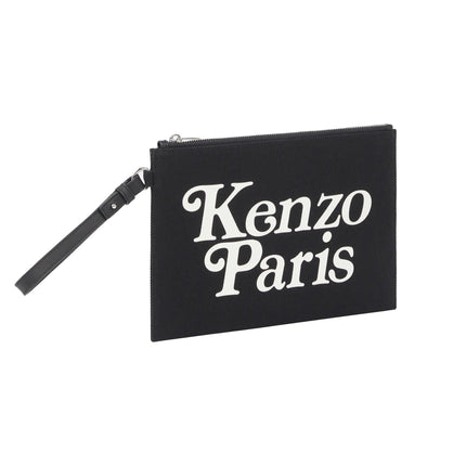 Kenzo Women's Kenzo Utility Large Canvas Pouch Black