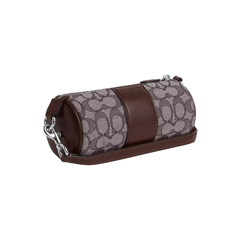 Coach Women's Nolita Barrel Bag In Signature Jacquard  Sv/Oak/Maple