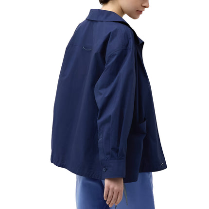 Uniqlo Unisex Light Cotton Oversized Jacket 68 Blue