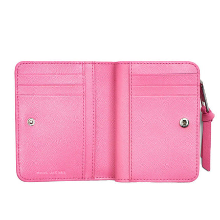 Marc Jacobs Women's The Utility Snapshot Mini Compact Wallet Petal Pink