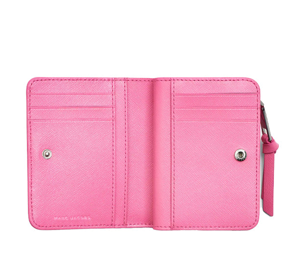 Marc Jacobs Women's The Utility Snapshot Mini Compact Wallet Petal Pink