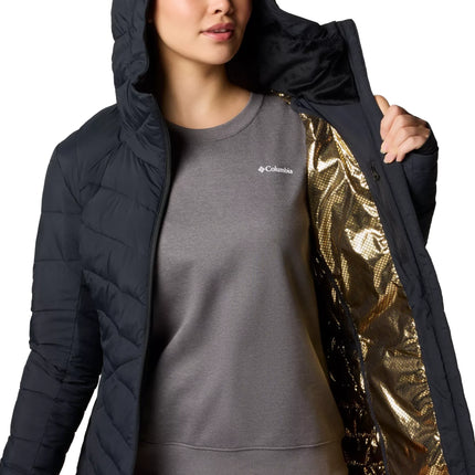 Columbia Women's Joy Peak II Mid Hooded Jacket Black