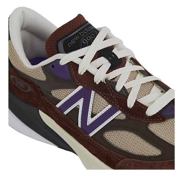 New Balance Unisex Made in USA 990v6 Rich Oak with Cosmic Grape U990OP6