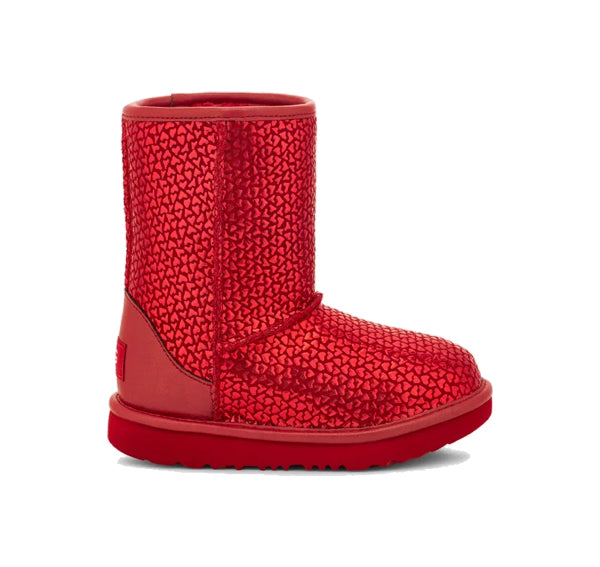 UGG Toddlers Classic II Gel Hearts Red