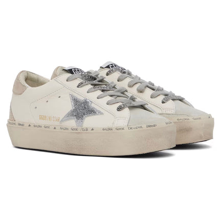 Golden Goose Women's Hi Star Sneakers White/Ice/Silver