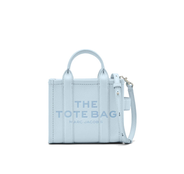 Marc Jacobs Women's The Leather Crossbody Tote Bag Cloud Blue