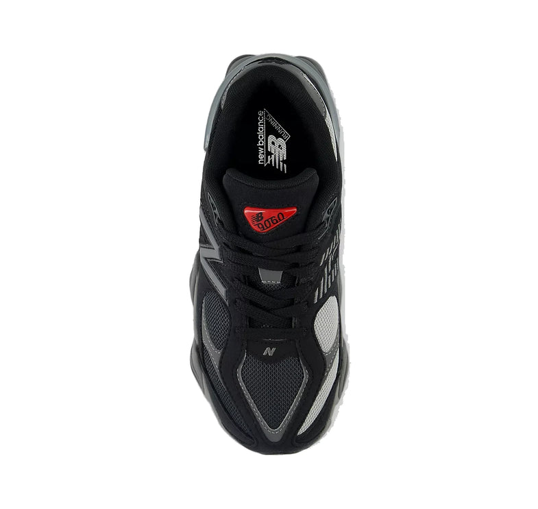 New Balance Grade School 9060 Black with Castlerock GC9060BK