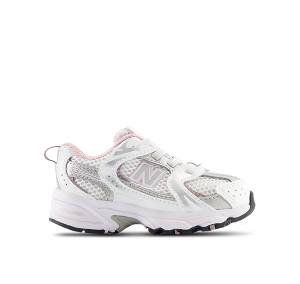 New Balance Toddler's 530 White with Mid Century Pink IZ530GK