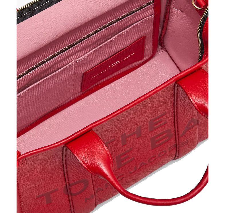 Marc Jacobs Women's The Leather Medium Tote Bag True Red