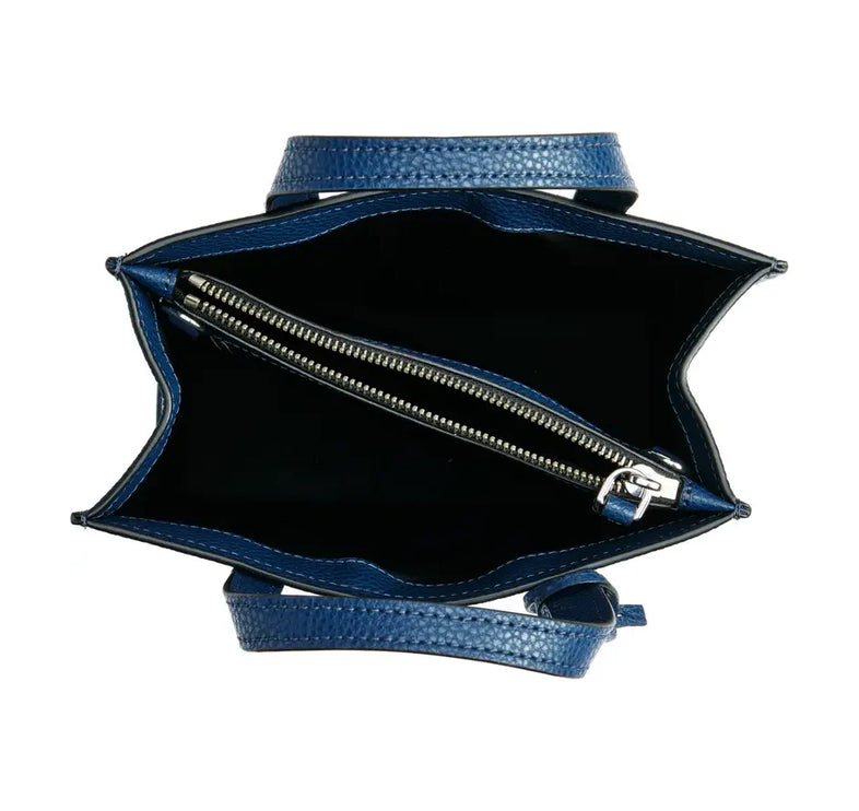 Marc Jacobs Women's Mini Grind Branded Leather Tote Bag Azure Blue