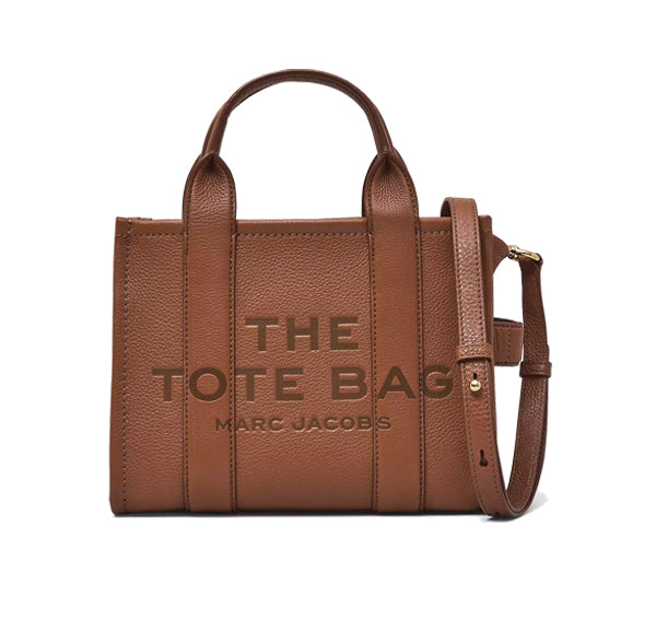 Marc Jacobs Women's The Leather Medium Tote Bag Argan Oil