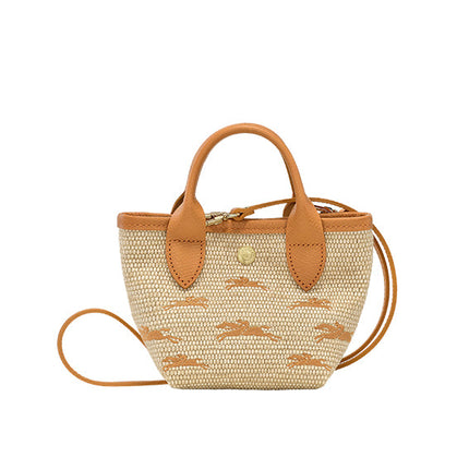 Longchamp Women's Le Panier Pliage XS Basket Bag Apricot