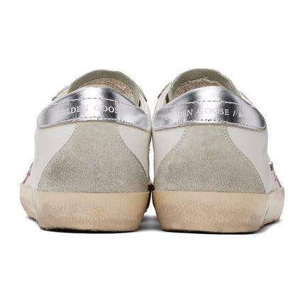 Golden Goose Women's Super Star Sneakers White/Silver/Pink