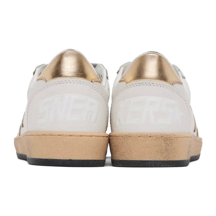 Golden Goose Women's Ball Star Sneakers White/Gold