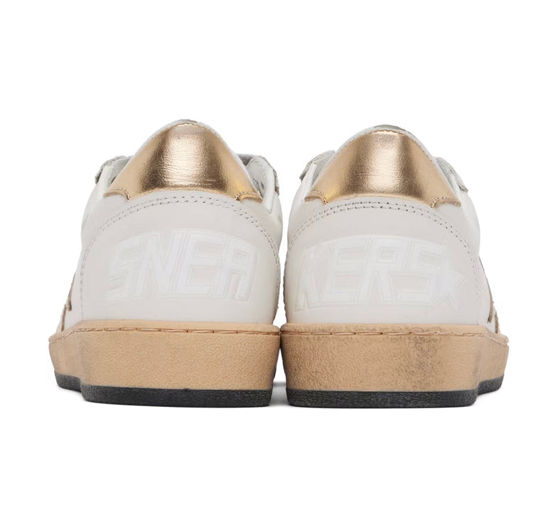 Golden Goose Women's Ball Star Sneakers White/Gold