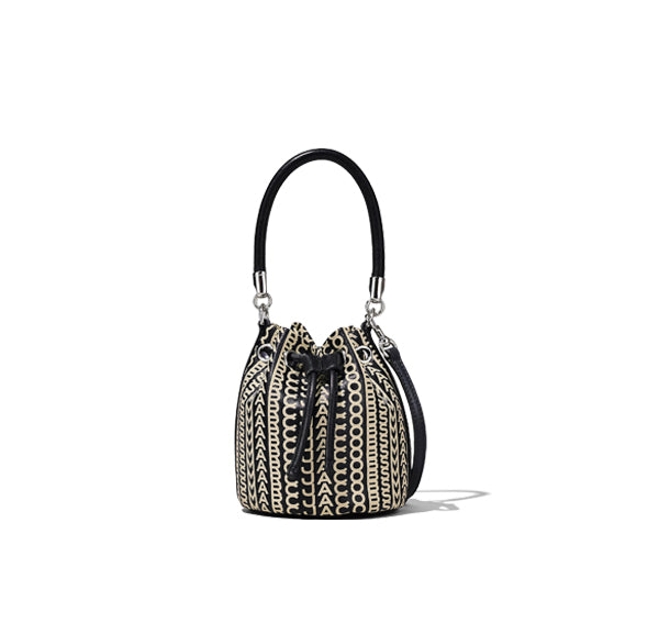 Marc Jacobs Women's The Monogram Leather Mini Bucket Bag Multi