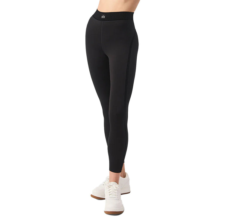 Alo Yoga Women's Airlift High Wasist 7/8 Line Up Legging Black