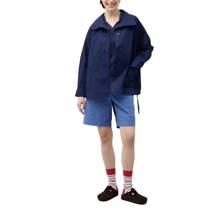 Uniqlo Unisex Light Cotton Oversized Jacket 68 Blue