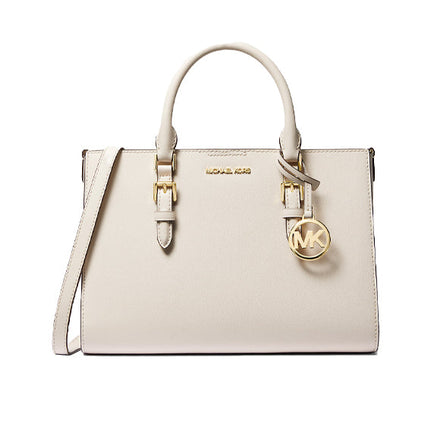 Michael Kors Women's Charlotte Medium Saffiano Leather 2-in-1 Tote Bag Lt Cream