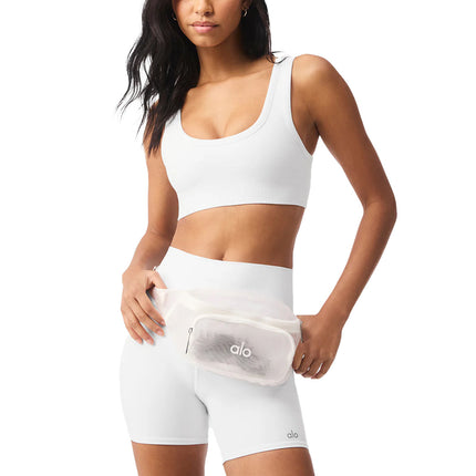 Alo Yoga Women's Sheer Fanny Pack White