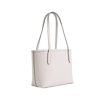 Coach Women's Small City Tote Gold/Chalk