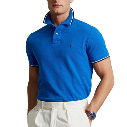 Polo Ralph Lauren Men's Classic Fit Mesh Polo Shirt Heritage Blue