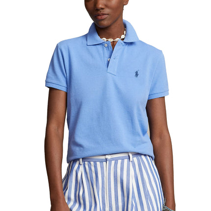 Polo Ralph Lauren Women's Classic Fit Mesh Polo Shirt Harbor Island Blue