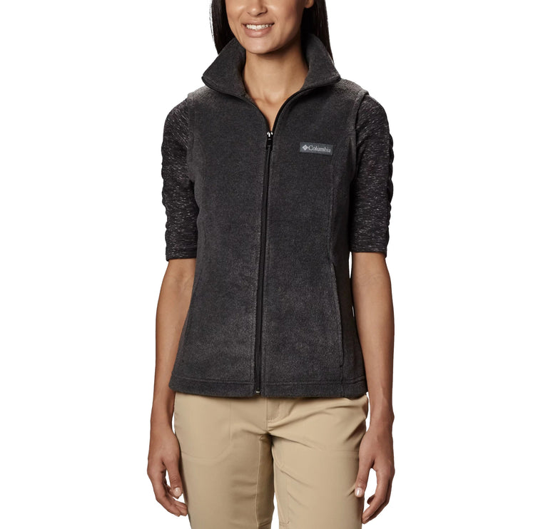 Columbia Women's  Benton Springs Fleece Vest Charcoal Heather