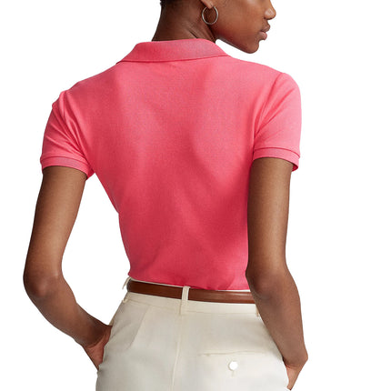 Polo Ralph Lauren Women's Slim Fit Stretch Polo Shirt Hot Pink