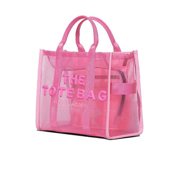 Marc Jacobs Women's The Mesh Medium Tote Bag Candy Pink