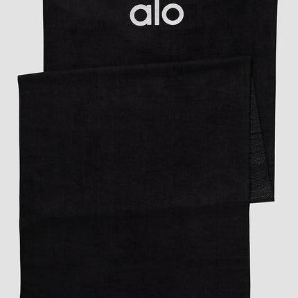 alo Men's Grounded No-Slip Towel - Black