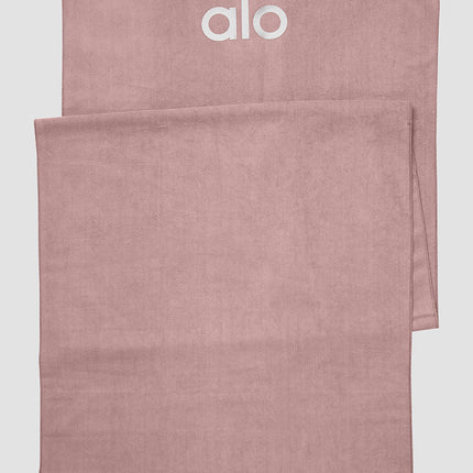 alo Women's Grounded No-Slip Towel - Smoky Quartz