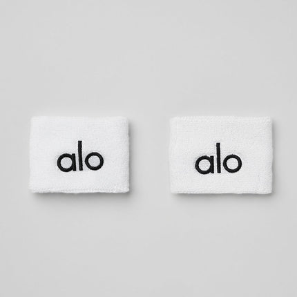 alo Men's Glow Wristband (2-Pack) - White