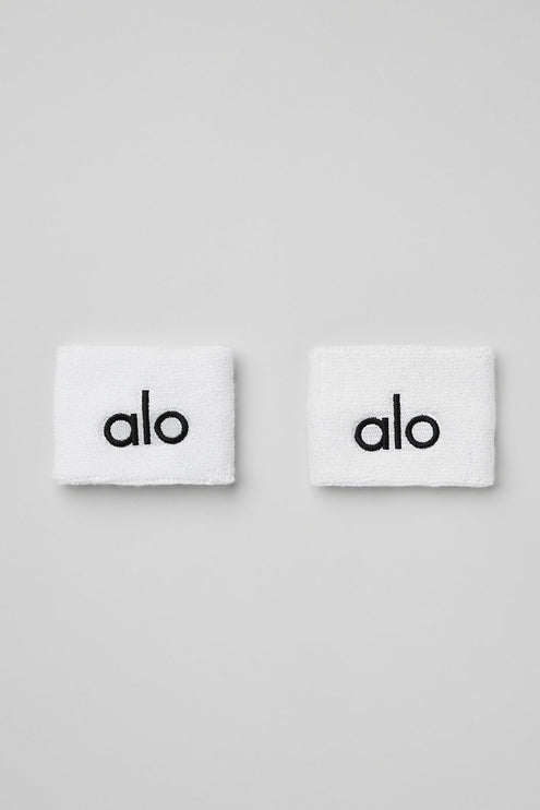 alo Men's Glow Wristband (2-Pack) - White