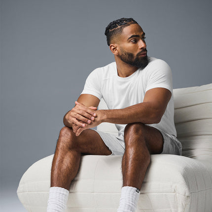 alo Men's Unisex Scrunch Sock - White