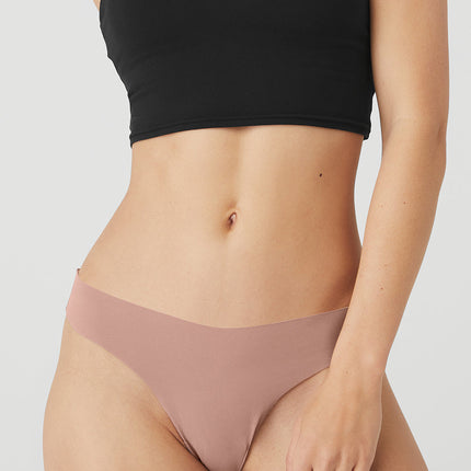 alo Women's Airbrush Invisible Thong - Smoky Quartz