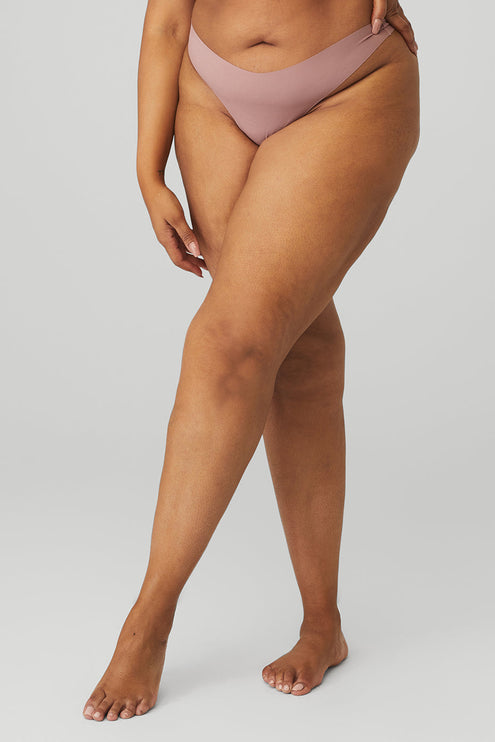 alo Women's Airbrush Invisible Thong - Smoky Quartz