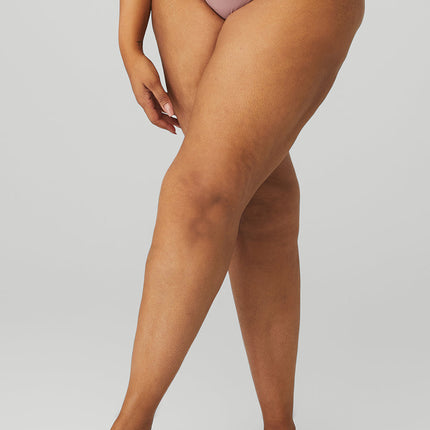 alo Women's Airbrush Invisible Thong - Smoky Quartz