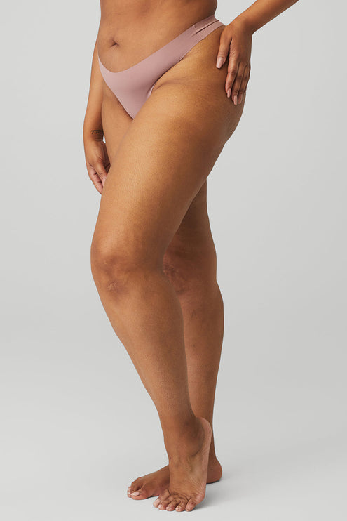 alo Women's Airbrush Invisible Thong - Smoky Quartz