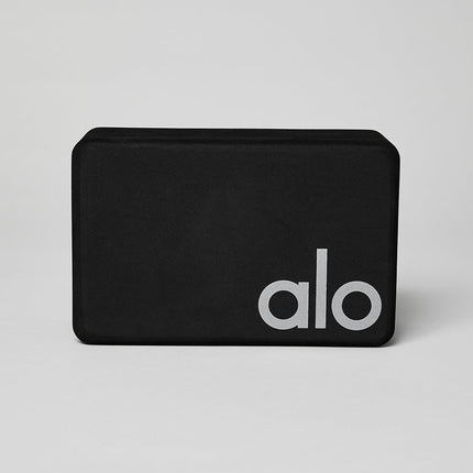 alo Women's Uplifting Yoga Block - Black/Silver