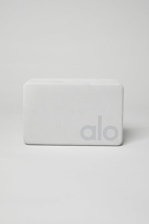 alo Women's Uplifting Yoga Block - Dove Grey/Silver